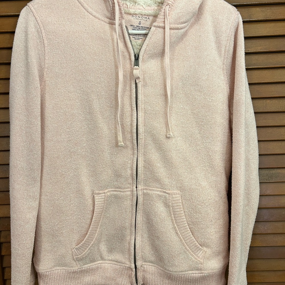 Sonoma Light Pink Textured Jacket